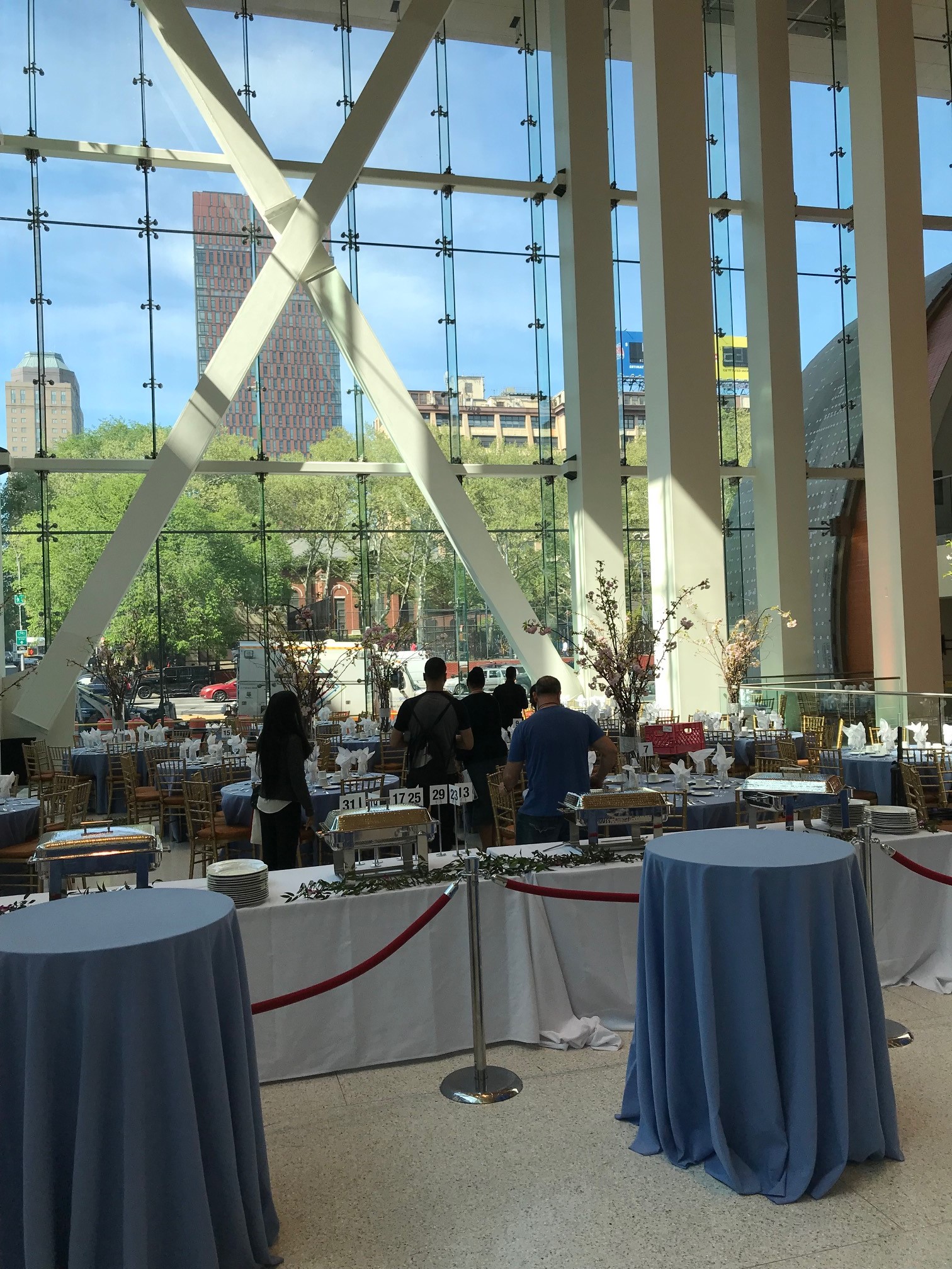 All glass Conservatory cocktail reception space at The Brownstone Paterson New Jersey