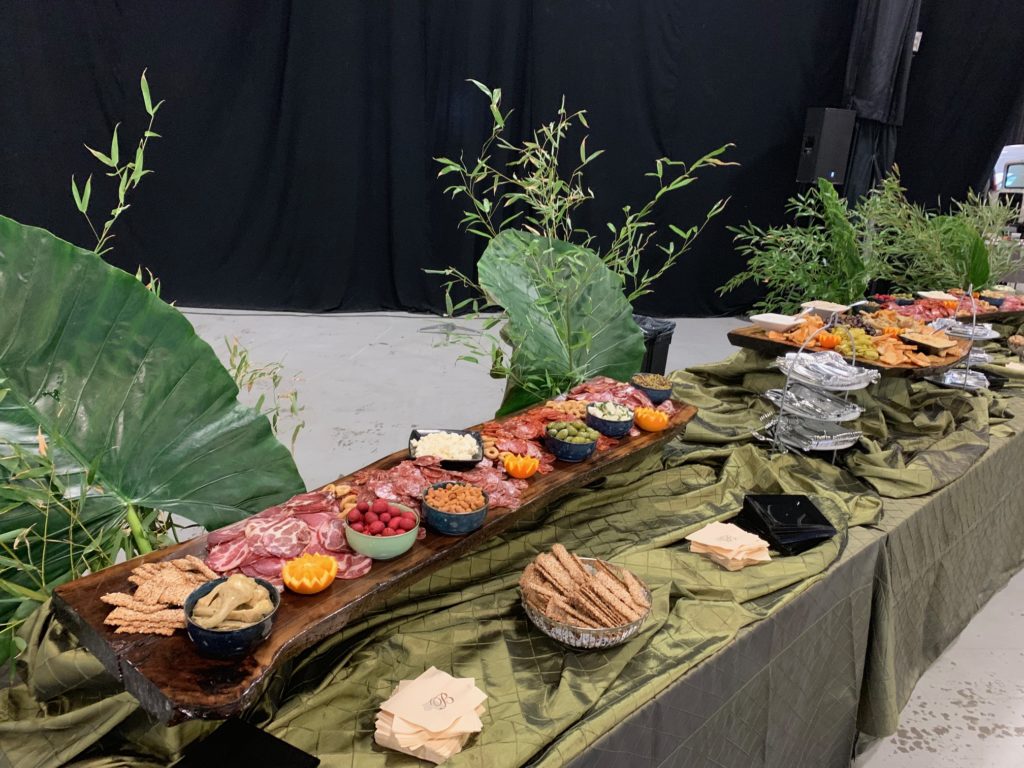 Mediterranean Display and Fresh Fruit Station bridal & Baby shower menu at The Brownstone Paterson NJ