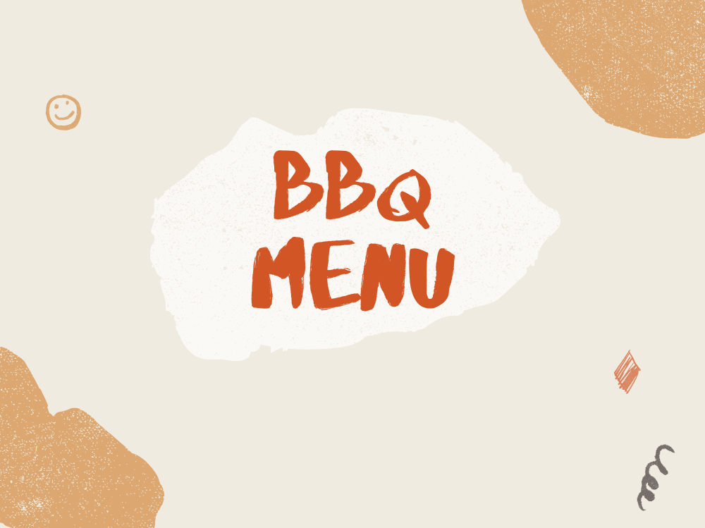 BBQ Menu